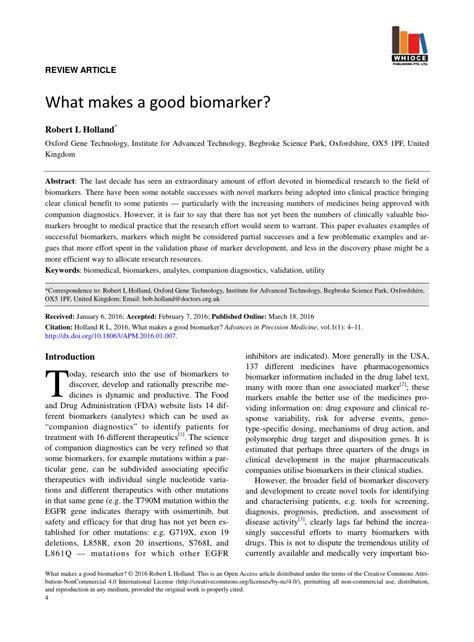 laboratory biomarker analysis|what makes a good biomarker.